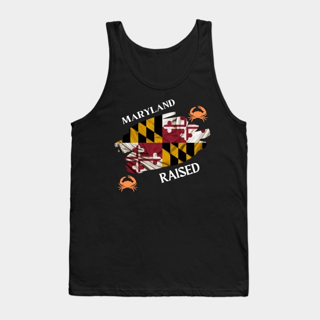 MARYLAND RAISED MARYLAND FLAG SET DESIGN Tank Top by The C.O.B. Store